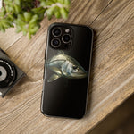 Snook Fishing Phone Case, Saltwater Portrait Black Cover, Gift