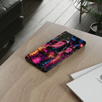 Neon Roller Skates Tough Case | Retro 80s Skate Night Phone Cover