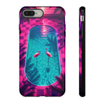 Neon Flamingo Pool Vaporwave Art Tough Phone Case