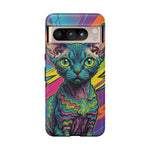 Devon Rex Cat Elf Pixie Pop Art Tough Phone Case