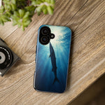 Barracuda Silhouette Phone Case, Sunlit Marine Art Tough Cover