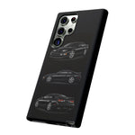 Black 300ZX Sports Car Tough Phone Case - Multi View