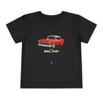 1955 Chevy Bel Air Toddler T-Shirt Vintage Red Classic Car Graphic Tee