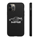 MR2 White Side Silhouette JDM Tough Phone Case Cover Gift