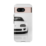 White MK4 Supra Phone Case, Retro 90s JDM Tough Cover for Car Enthusiasts