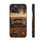 240Z Phone Case, Gold Classic JDM Sports Car Golden Hour Dusk Cover