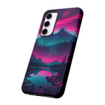 2 Rounds Canada Retina Artwork Vaporwave Phone Case – Landscape Aesthetic