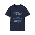 Blue 1970 Grand Prix Car T-Shirt | Classic Auto Trio Illustration