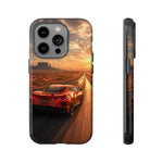 C8 Desert Highway Sunset Phone Case Tough Case for Corvette Drivers