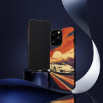 Retro Sunset Countach phone case | Sports car tough cover