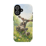 Playful Dog in Meadow Great Dane phone case | Puppy Art Tough Cover