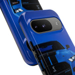 Blue Mustang Art Phone Case, GT500 American Muscle Car Tough Cover for Men