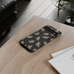 Vintage Ghost Pattern phone case | Halloween spooky stars design