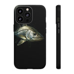 Snook Fishing Phone Case, Saltwater Portrait Black Cover, Gift
