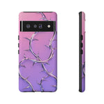 Chrome Thorn Vine Phone Case Vaporwave Tough Cover
