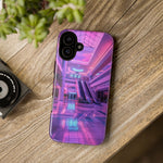 Empty Mall Escalator Vaporwave Art Tough Phone Case