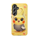 Cockatiel Kawaii Heart Crest Art Tough Phone Case