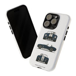 1966 Cobra Blue White Stripe Roadster Tough Phone Case Cover