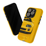 Yellow Supra Phone Case, MK4 90s JDM Legend Tough Protective Cover for Men