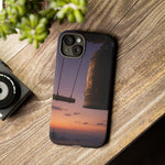 Temple Bell Sunset Phone Case Japan Zen Tough Case