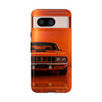 Orange Cuda Phone Case, 71 Classic Muscle Car Tough Cover