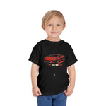 Red Corvette C8 Toddler T-Shirt – Mid-Engine Supercar Kids Tee