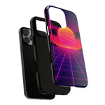 Classic Grid Sunset Vaporwave Art Tough Phone Case