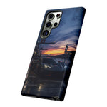 C8 GT Race Car Pit Lane Sunset Phone Case Tough Case