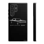 Vintage Galaxie 500 Phone Case | Classic Car Illustration, Black