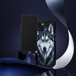 Siberian Husky Geometric Diamond Art Tough Phone Case