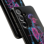 Neon Anatomical Skeleton Phone Case | Internal Displacement Art