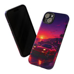 FD RX-7 Retro Sunset Sports Car Tough Case | Neon Vaporwave Beach Drive