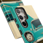 1957 Bel Air Turquoise Retro Tough Phone Case Classic Car Art Cover