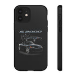Black S2000 Roadster Collage JDM Tough Phone Case Cover Gift