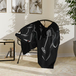 1961 Continental Convertible Black Microfiber Throw Blanket Classic Car Gift