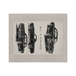 1969 El Camino Classic Car Illustration Blanket Microfiber Velveteen Throw