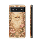 Persian Cat Floral Art Nouveau Tough Phone Case