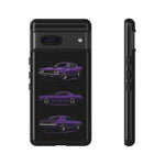 Cuda Phone Case Purple, Three-View Vector Tough Cover, Gift