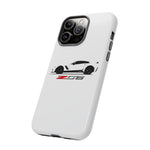 White C7 Z06 Phone Case for Chevy Vette Fans, Tough Cover