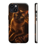 Burmese Golden Sable Portrait Art Tough Phone Case