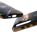 Skyline GT-R R34 White Nurburgring Speed Art Tough Phone Case