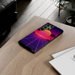 Classic Grid Sunset Vaporwave Art Tough Phone Case