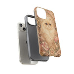 Persian Cat Floral Art Nouveau Tough Phone Case