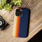 Retro Rainbow Stripe Phone Case | Tough Phone Case