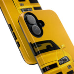 Yellow Skyline Phone Case, R34 GTR 90s JDM Legend Tough Cover for Men Gift