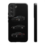 Black C5 Corvette Sports Car Phone Case Tough Multi View Print