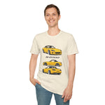 Yellow S2000 Car Trio Illustration T-Shirt | Sports Car JDM Design