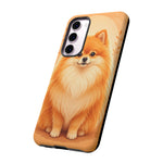 Pomeranian Tiny Fox Fluffy Art Tough Phone Case