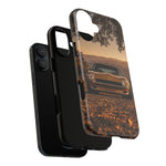 240Z Phone Case, Gold Classic JDM Sports Car Golden Hour Dusk Cover