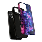 Neon Koi Reflection Vaporwave phone case | Tough Cover